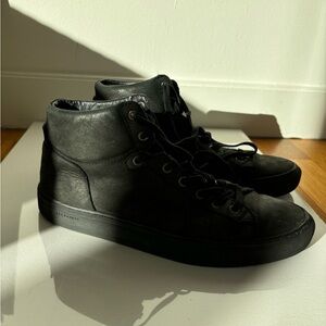 Men’s high top suede, soft leather, All Saints sneakers